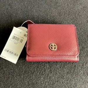 Giani Bernini Women's All Leather Trifold Wallet NWT